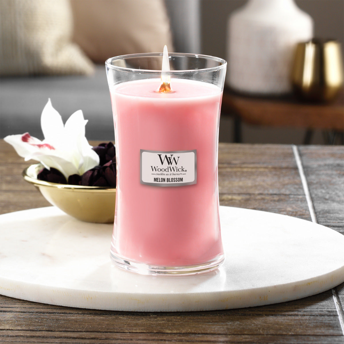 Woodwick Candle - Large - Melon Blossom