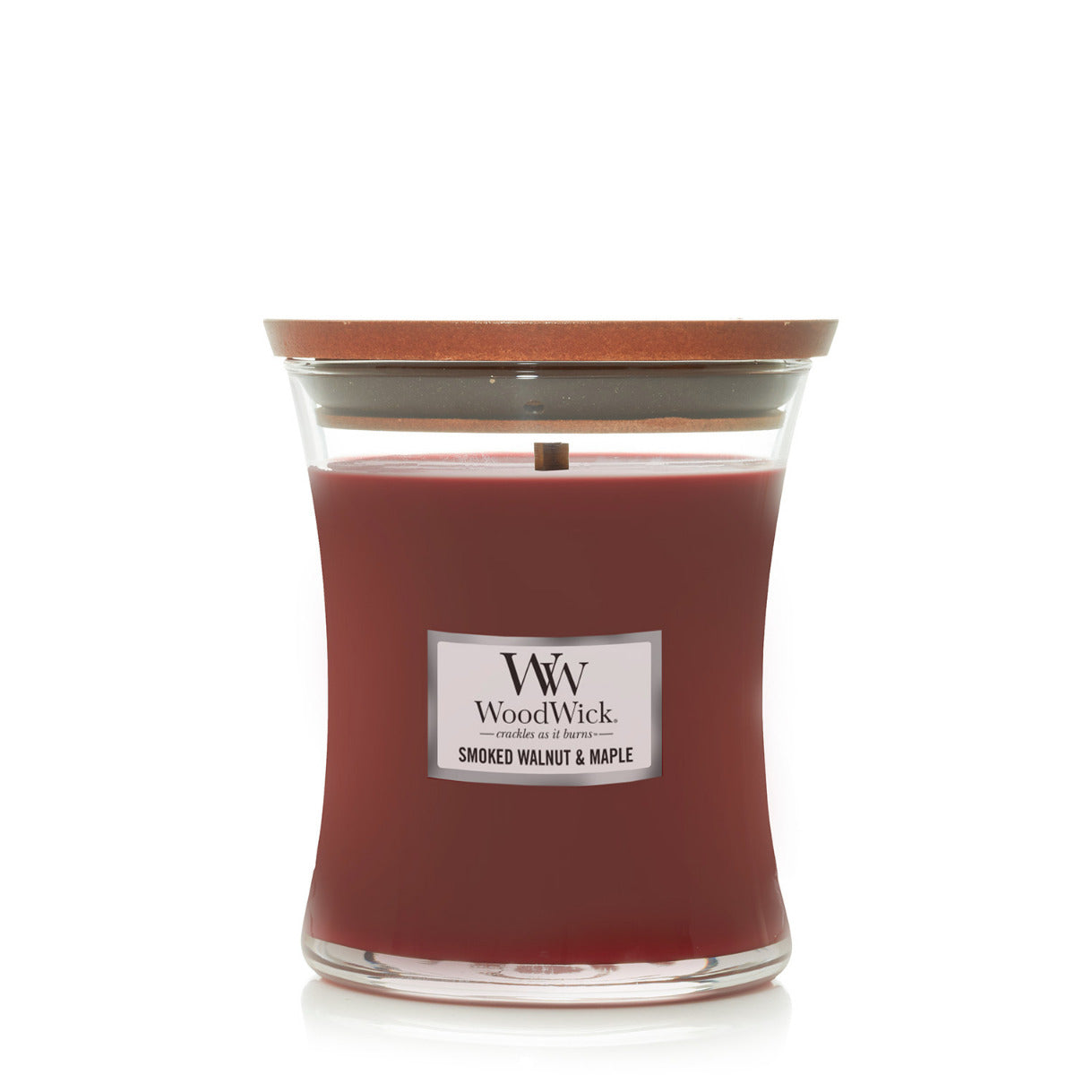 Woodwick Candle - Medium - Smoked Walnut & Maple