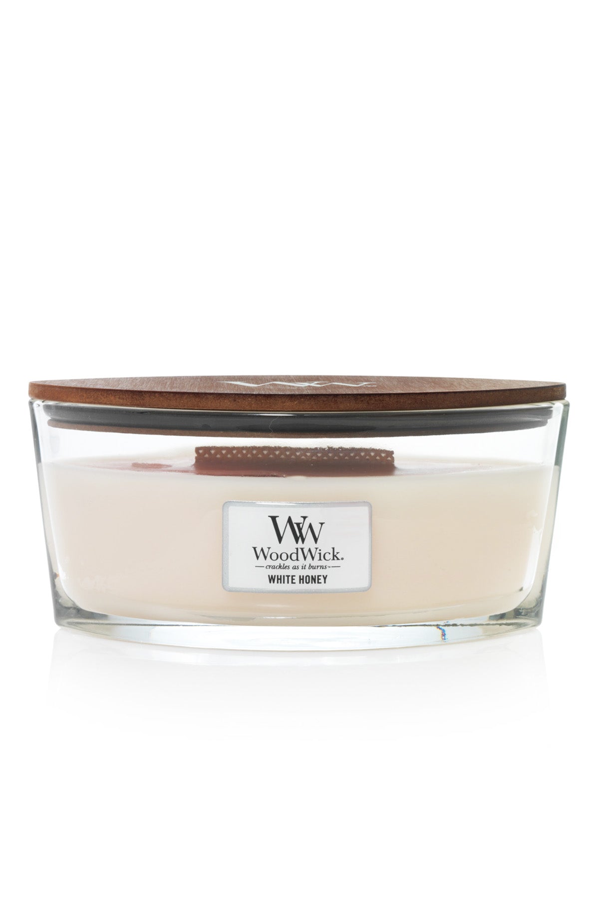 Woodwick Candle - Ellipse - White Honey