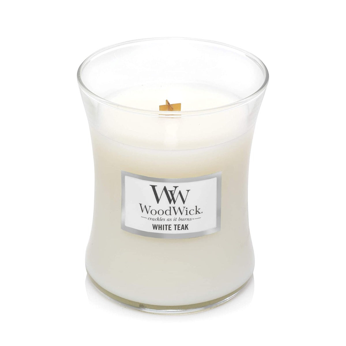 Woodwick Candle - Medium - White Teak