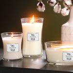 Woodwick Candle - Medium - White Teak