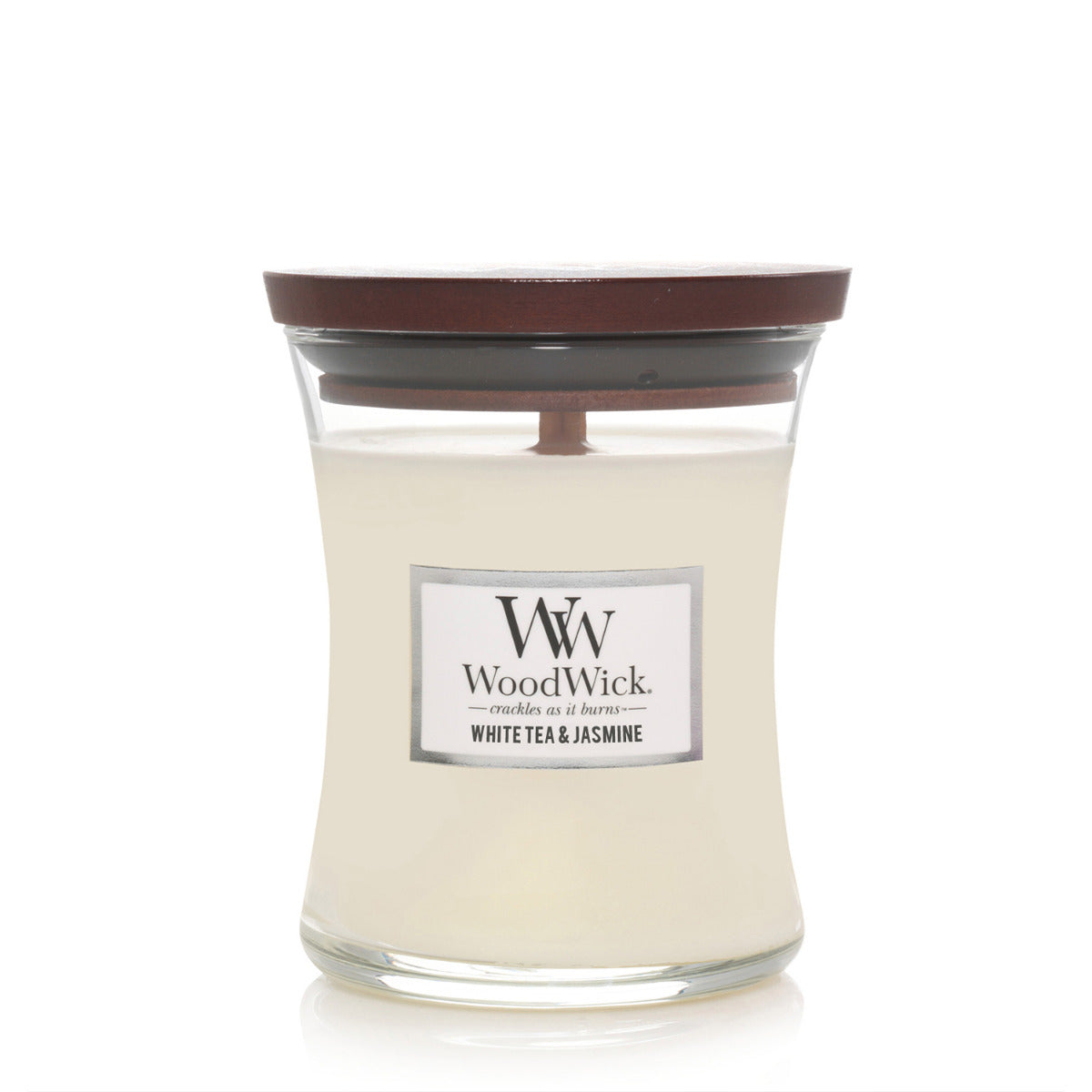 Woodwick Candle - Medium - White Tea & Jasmine