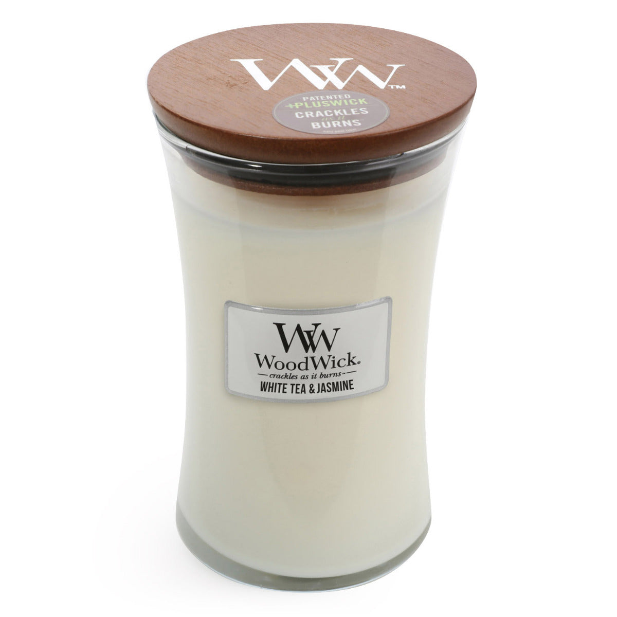 Woodwick Candle - Large - White Tea & Jasmine