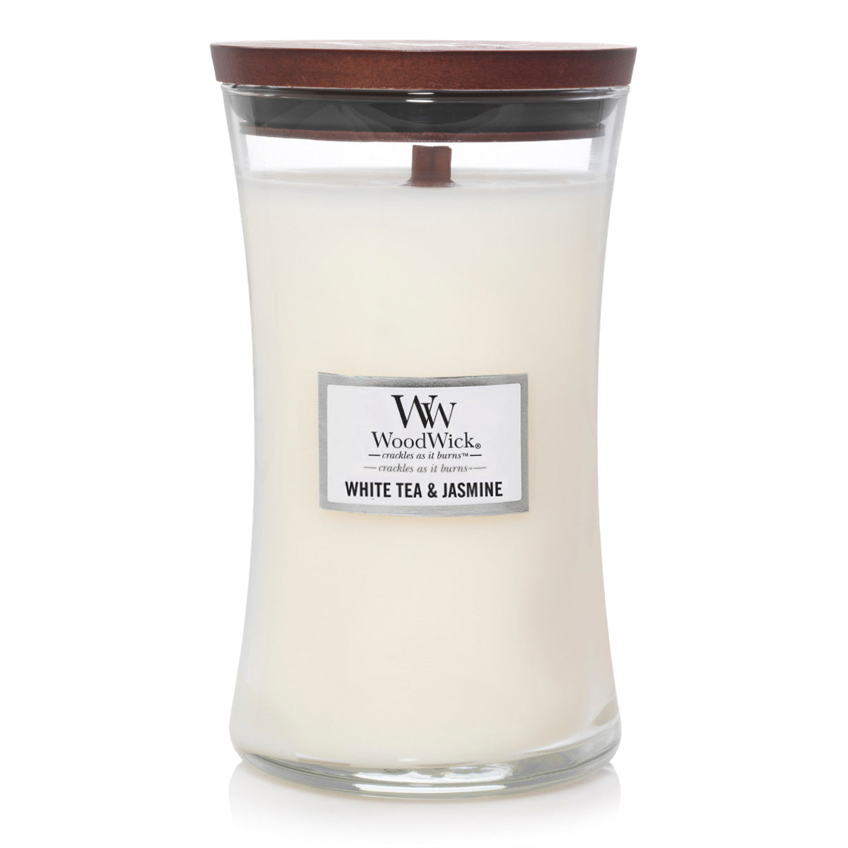 Woodwick Candle - Large - White Tea & Jasmine