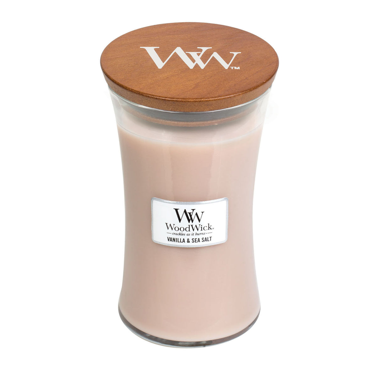 Woodwick Candle - Large - Vanilla & Sea Salt